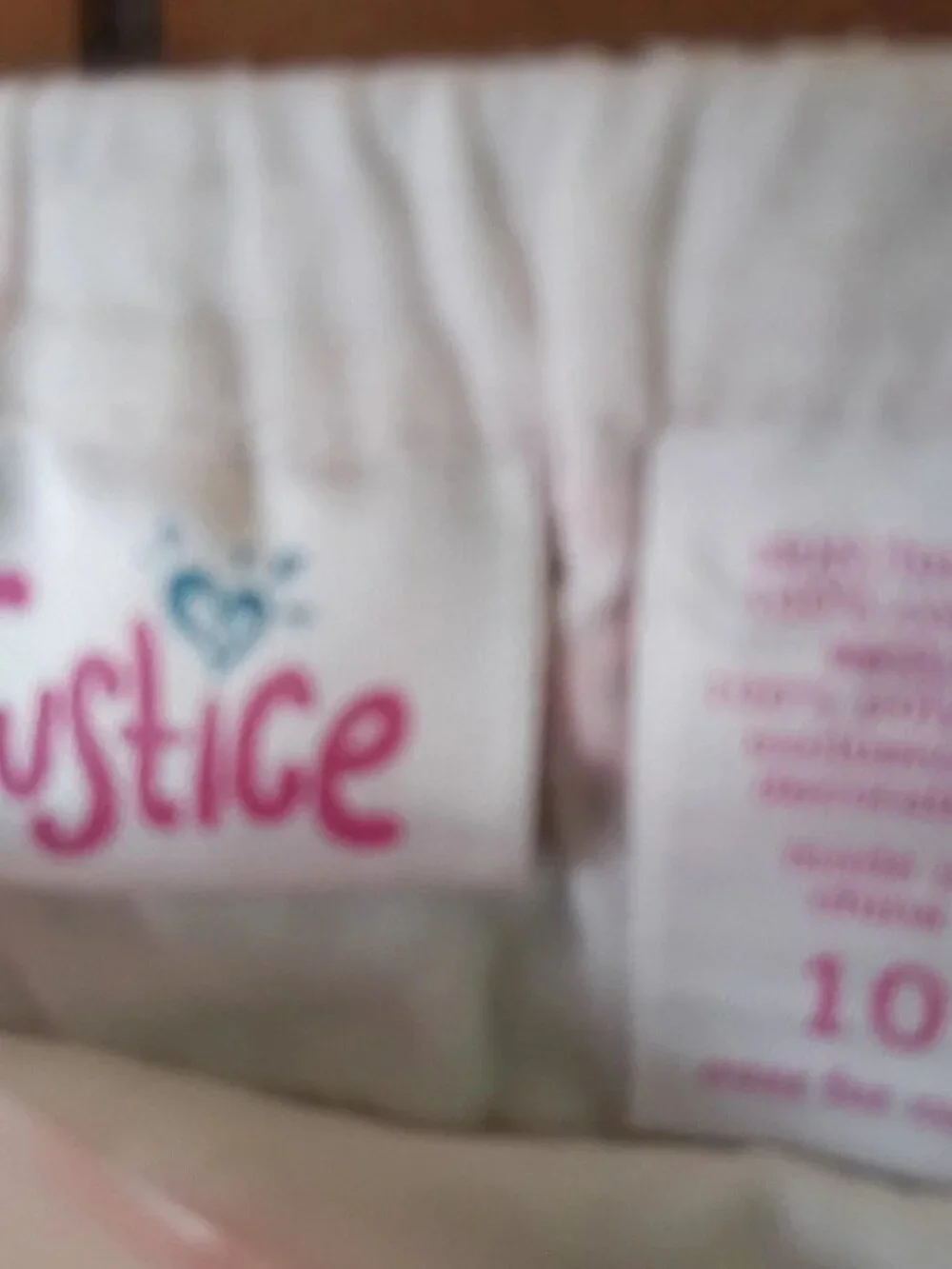 Justice Girls Size 10 White Pink Floral Skirt Elastic Waist Tulle Trim Cotton